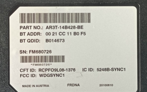 Moduł SYNC Ford F150 BO14673 14B428 AR3T-14D212-AF