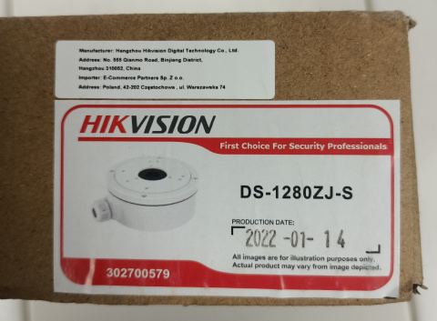 Puszka, uchwyt do kamery DS-1280ZJ-S