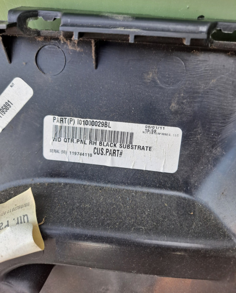 Panel bagażnika prawy tył Dodge Durango 2011-2013 1GT40DX9AG