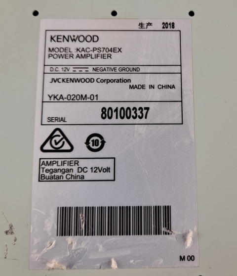 Wzmacniacz Infiniti G37 XS Coupe 2008-2013 KAC-PS704EX