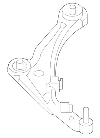 Wahacz lewy Nissan Altima 2013-2014 54501-3TA0B