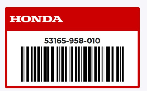 Gumowa rączka manetka lewa od strony sprzęgła HONDA ATC 125 250 TRX 125 250 400 53165-958-010