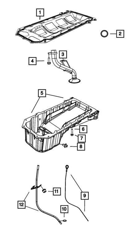 Oring uszczelka wlewu oleju 53020861 Jeep Cherokee 3,7 V6 2002-2012