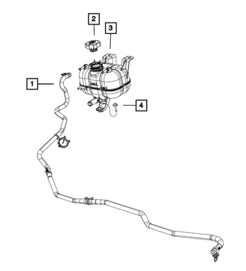 Korek zbiorniczka płynu wyrównawczego 68442532AA Dodge Jeep Chrysler