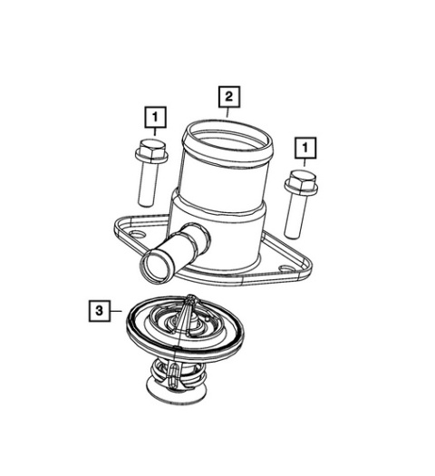 Obudowa termostatu 53021536AC Dodge Jeep Chrysler