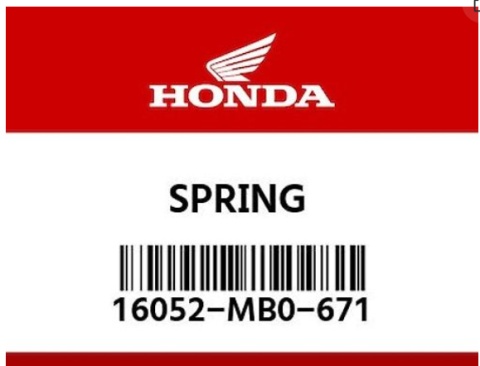 Sprężyna HONDA 16052-MB0-671