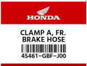 Zacisk przewodu hamulcowego HONDA 45461-GBF-J00