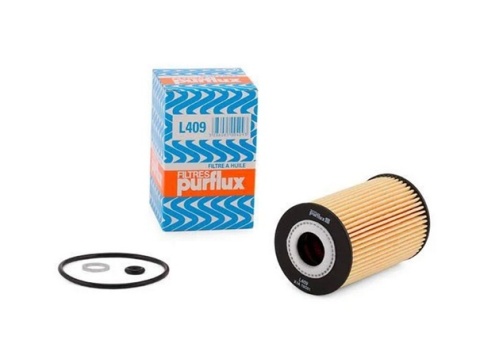Filtr oleju Purflux L409 Hyundai Accent Elantra i20 i30 i40 ix20 ix35 ix55 Tucson Kia Carens Cee'd Rio Sportage Venga
