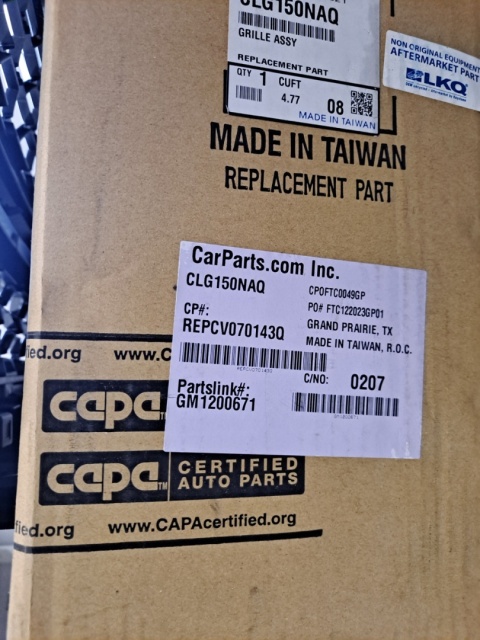 Grill atrapa chłodnicy Chevrolet Silverado 2014-2015 PS23060021 CLG150NAQ