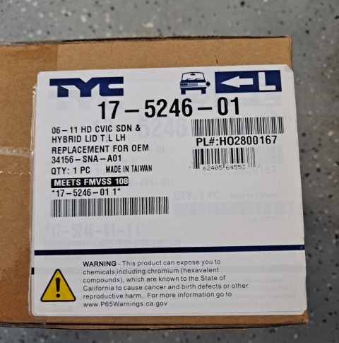 Kierunkowskaz lewy Honda Civic 2006-2011 REPH730388 TA3206795