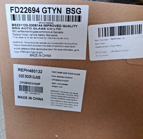 Szyba boczna tylna lewa Honda Civic 2006-2011 FD22696 REPH481312