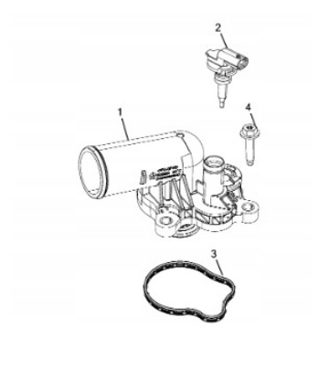 Czujnik temperatury płynu Chrysler Dodge Jeep 68217702AD