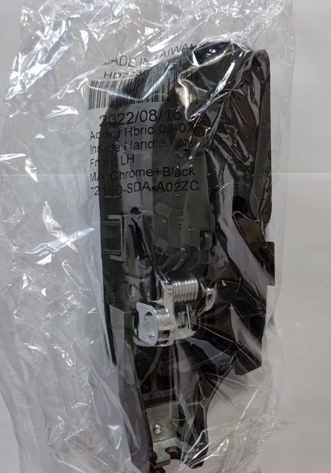 Klamka przednia lewa wewnętrzna czarna Honda Accord 2003-2007 HO1352132 H462172 HU-HD2238MA-FL