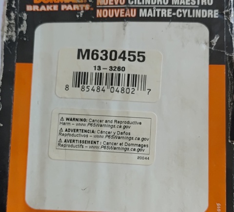 Pompa hamulcowa Honda Civic 2006-2011 M630455