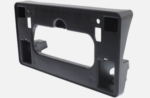 Przedni uchwyt tablicy rejestracyjnej teksturowany czarny Honda Civic sedan 2006-2008 HDCI06FBLP REPH017303