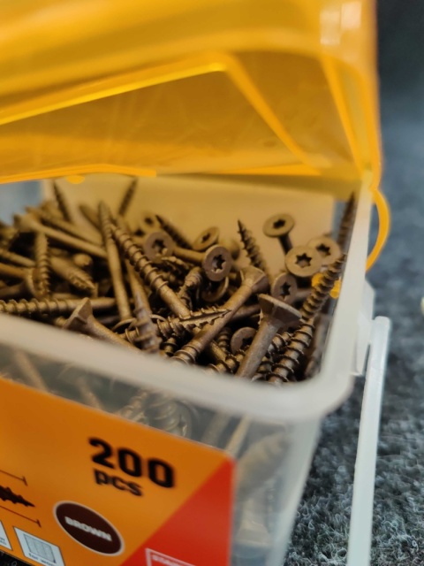 Wkręty tarasowe PROF 4,5×55 mm brązowe - opakowanie 200 sztuk