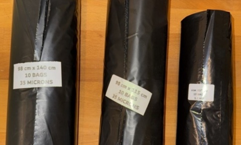 Worki na śmieci 330L (98x140cm) 35 mikronów - opakowanie 20 rolek - 200 sztuk