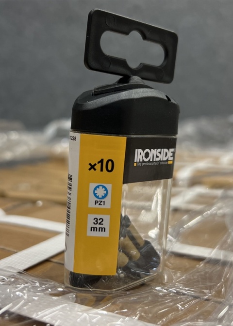 Zestaw udarowych bitów IRONSIDE PZ1 32 mm - opakowanie 10 sztuk