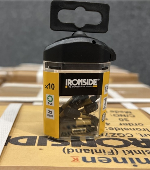 Zestaw udarowych bitów IRONSIDE T-20 32 mm - opakowanie 10 sztuk