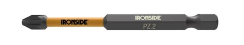 Zestaw udarowych bitów IRONSIDE PZ2 75 mm - opakowanie 2 sztuki
