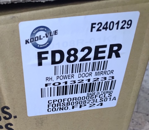 Lusterko boczne prawe Ford F150 2004-2008 FD82ER F240129
