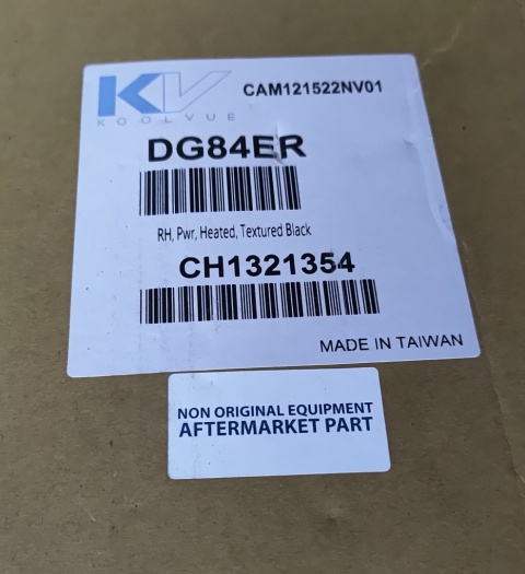 Lusterko boczne prawe Dodge RAM 1500 2500 2013-2022 DG84ER CH1321354