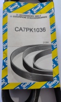 Pasek klinowy wielorowkowy SNR BMW 7 8 Dacia Sandero Logan Renault Clio Logan Modus Twingo Wind 1994-2015 CA 7PK1036