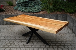 Stół z litego drewna SUAR 221 cm