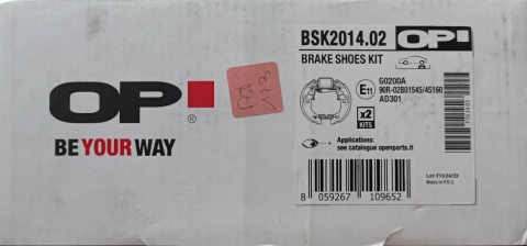 Szczęki hamulcowe tylne z cylinderkiem Audi 80 B3 Seat Cordoba Ibiza 1986-2017 BSK2014.02