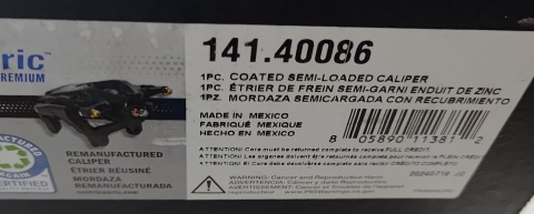 Zacisk hamulcowy przedni Centric Parts Honda Civic 2001-2005 141.40086