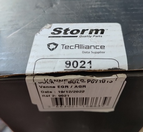 Zawór EGR Storm Citroen Ford Fiat Mazda Mini Peugeot Suzuki Volvo 1996-2017 9021