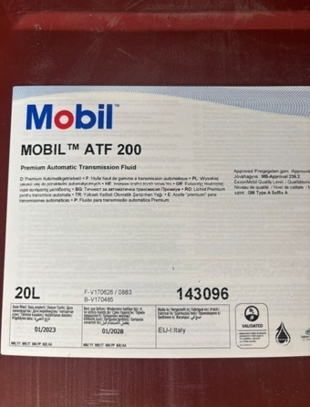 Olej do automatycznych skrzyń biegów MOBIL ATF 200 kanister 20l