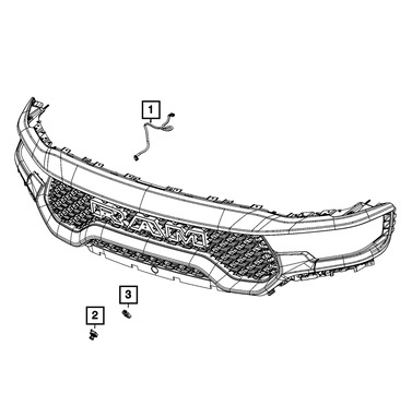 Nowa prawa kamera z uchwytem MOPAR RAM 1500-3500 Chrysler Pacifica 2017-2026 68144068AD 68365873AB