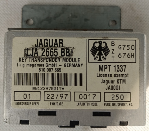 Moduł transpondera Jaguar XK8 X100 LJA2665BB